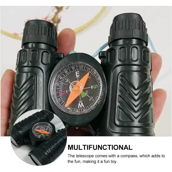 10PCS Monocular Telescope with Compass Pirate Role Play Camping Toy Compact Binoculars Kids Telescope Education Toys Camping Birthday Pirate Party Favors