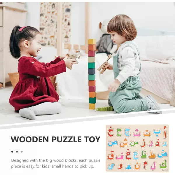 Arabic Alphabet Puzzle Board Number Shape Puzzles Jigsaw Puzzle Learning Puzzle 3D Blocks Board Educational DevelopingAlphabet