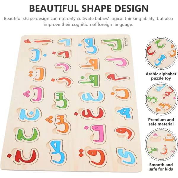 Arabic Alphabet Puzzle Board Number Shape Puzzles Jigsaw Puzzle Learning Puzzle 3D Blocks Board Educational DevelopingAlphabet