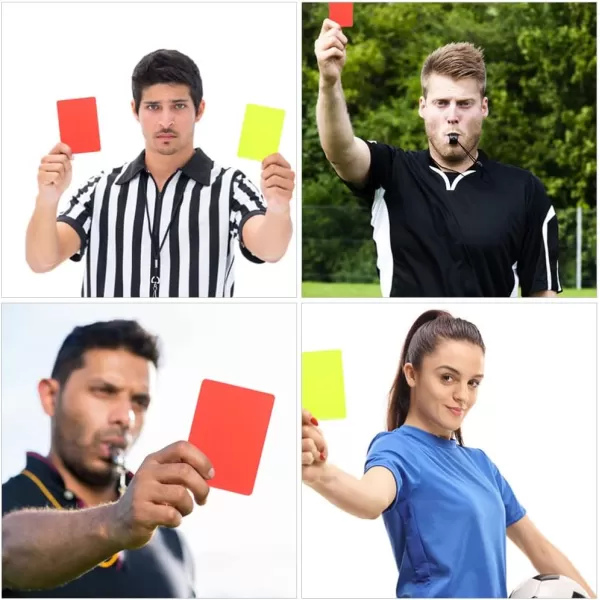 Toyvian 10pcs Professional Referee Cards Soccer Red Cards Yellow Cards Soccer Referee Cards Red Yellow Judge Cards Referee Accessory Soccer Referee Card for Sport Competition