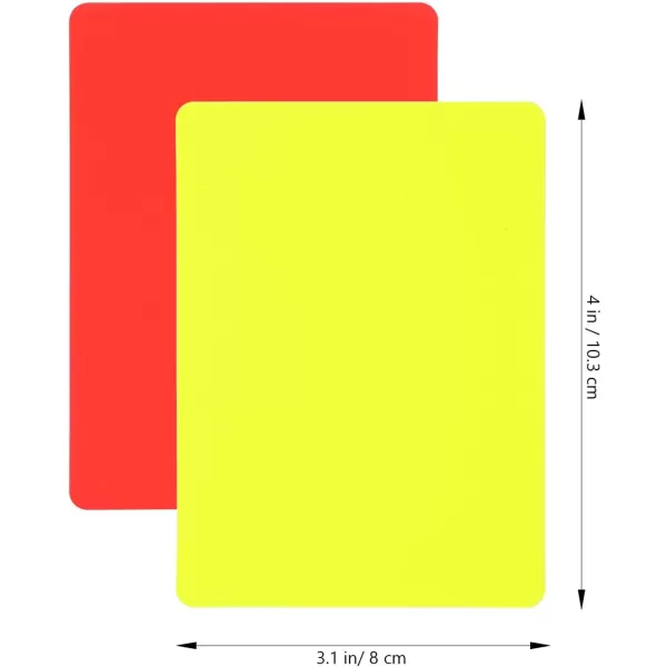 Toyvian 10pcs Professional Referee Cards Soccer Red Cards Yellow Cards Soccer Referee Cards Red Yellow Judge Cards Referee Accessory Soccer Referee Card for Sport Competition