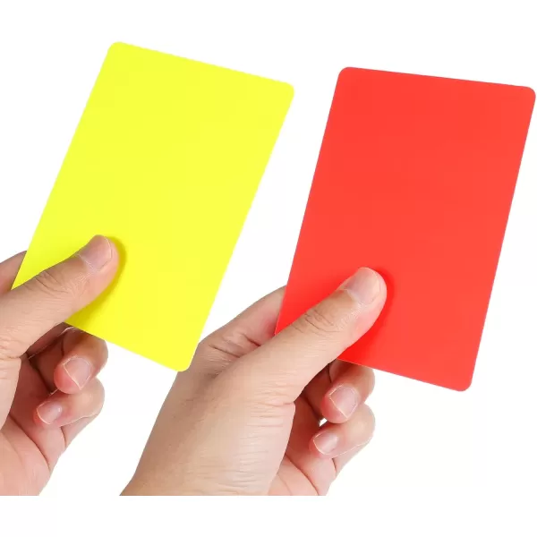 Toyvian 10pcs Professional Referee Cards Soccer Red Cards Yellow Cards Soccer Referee Cards Red Yellow Judge Cards Referee Accessory Soccer Referee Card for Sport Competition