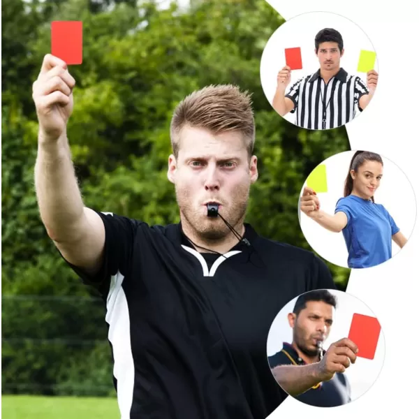 Toyvian 10pcs Professional Referee Cards Soccer Red Cards Yellow Cards Soccer Referee Cards Red Yellow Judge Cards Referee Accessory Soccer Referee Card for Sport Competition