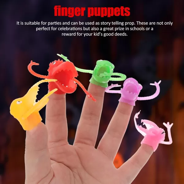 Toyvian 20 Pcs Plastic Finger Monsters for Kids Party Bag Fillers Fun Toys Puppet Show Random Pattern