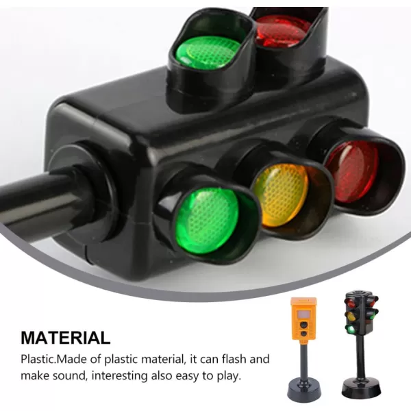 Toyvian 4 Pcs Traffic Light Traffic Light Toy Mini Traffic Signs Light Model Toy Toy for Kids