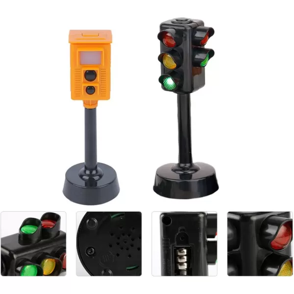 Toyvian 4 Pcs Traffic Light Traffic Light Toy Mini Traffic Signs Light Model Toy Toy for Kids