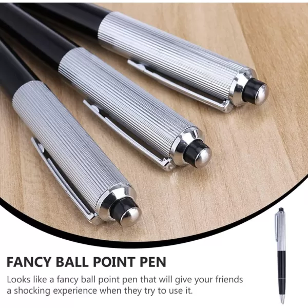 Toyvian 4pcs Electric Pen Toy Hand Buzzer Prank Gag Toy Electric Shocking Ball Pen Funny Prank Toy April Fools Day Trick Shocks Game for Party