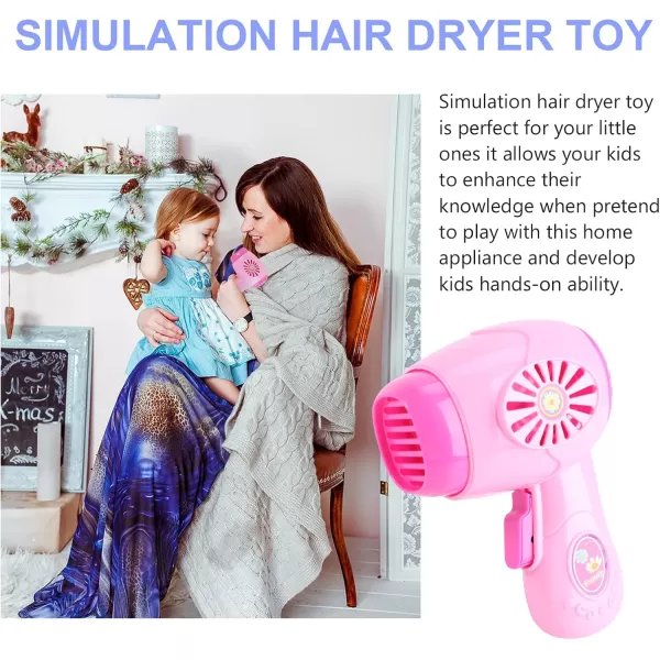 Toyvian Pretend Play Hair Kids Kitchen playset Educational Toys Doll House Accessories Dryer Doll Beauty