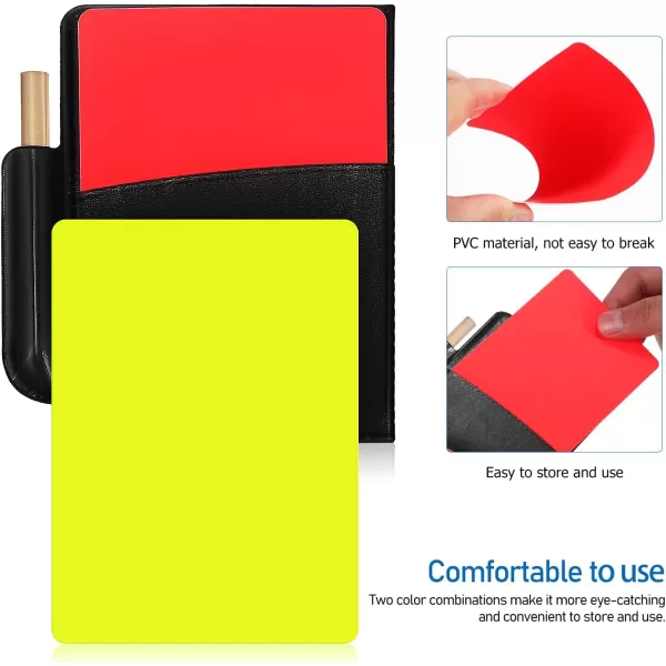 Toyvian Soccer Referee Cards Soccer Red Cards Yellow Cards Referee Whistles Referee Wallet Referee Cards Set Professional Referee Cards Football Referee Warning Cards Referee Accessory