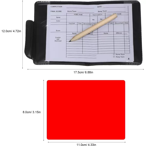 Toyvian Soccer Referee Cards Soccer Red Cards Yellow Cards Referee Whistles Referee Wallet Referee Cards Set Professional Referee Cards Football Referee Warning Cards Referee Accessory