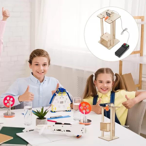 Wooden Elevator Kids stem Projects for Kids Ages 812 Science Kits for Kids Age 1214 Kids Science Kits Age 58 Elevator Toy DIY Model Building Kits