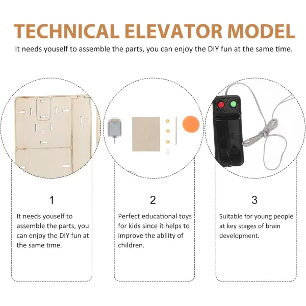 Wooden Elevator Kids stem Projects for Kids Ages 812 Science Kits for Kids Age 1214 Kids Science Kits Age 58 Elevator Toy DIY Model Building Kits