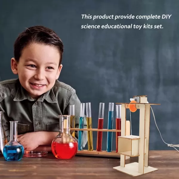 Wooden Elevator Kids stem Projects for Kids Ages 812 Science Kits for Kids Age 1214 Kids Science Kits Age 58 Elevator Toy DIY Model Building Kits