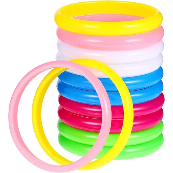 Toyvian 12pcs Candy Color Resin Bangle Plastic Bangle Bracelets Fashionable Wristband Bangle for Teenager Adults  Random Color 