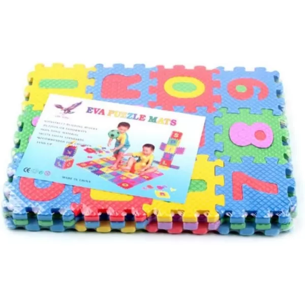 Toyvian 36pcs Mini Number Alphabet Alphabet Puzzle Mini Floor Mat for Baby Mini Foam Puzzle Baby Foam Play Mat Table Mat for Kids Alphabet Mat Play Mats for Toddlers24x24x04inch