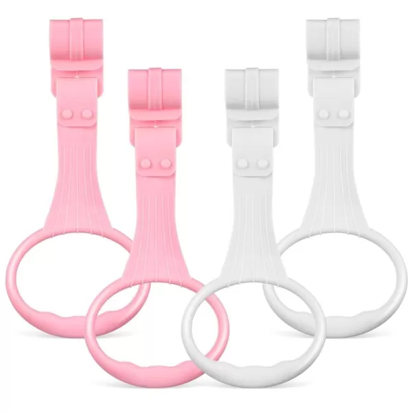 Toyvian Baby Pull up Rings 4 Pcs Pullups Handles for Baby Playpen  Infant Pull to Stand Toys Crib Walking Assistant Rings