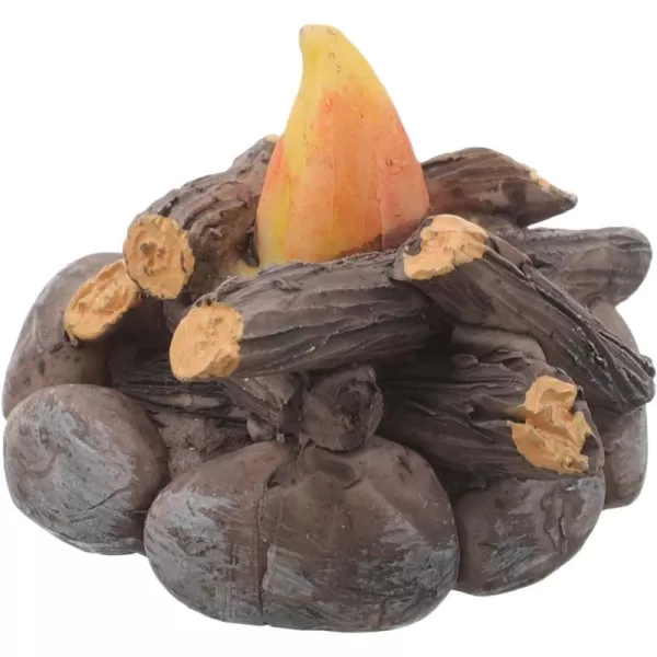 Toyvian Simulated Mini Stone Mini Campfire Resin Ornaments Miniature Bonfire Models Mini Fire Model Micro Landscape Scene Building Dollhouse Accessories