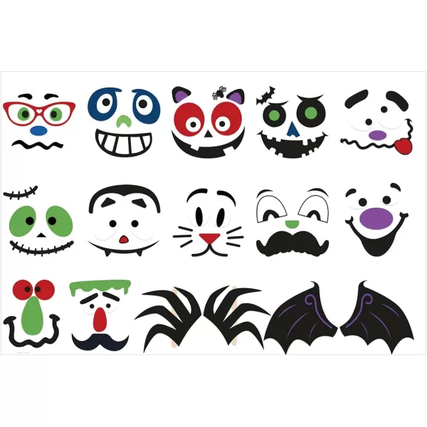 TOYMYTOY Halloween Pumpkin Stickers Halloween Pumpkin Decorations Halloween Party Stickers Trick or Treat Party Favors Goodie Bag Filler 32PCS