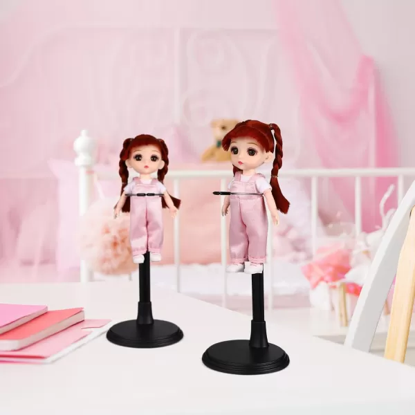 Toyvian 2 Pcs Doll Stands Adjustable Doll Support Black Action Figure Display Holder Doll Organizers Brackets Doll Display Holders for Dolls Accessories Home Shop 1420cm