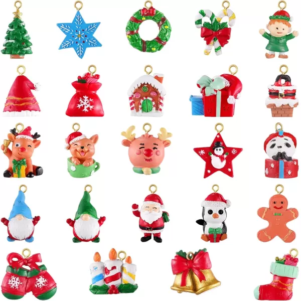 Toyvian Advent Calendar 2021 Christmas Countdown Calendar Hanging Ornaments 24 Days Surprises with Animals Relief Toys Xmas Christmas Decorations for Wall Christmas Tree