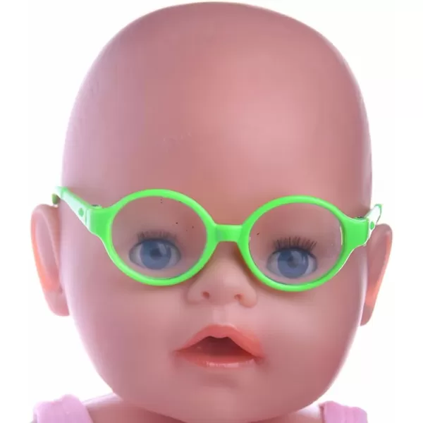 Girl Toys 3 Pairs Doll Glasses Doll Eyeglasses Miniature Plastic Glasses Round Glasses Frame Mini Glasses for 18 Inches Dolls Toy