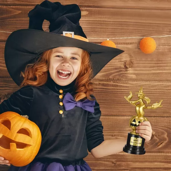 Toyvian Halloween Witch Pumpkin Trophies 68X 43Best Costume Award Halloween Cosplay Contest Winner Trophy for Party Celebrations Award Ceremony and Appreciation