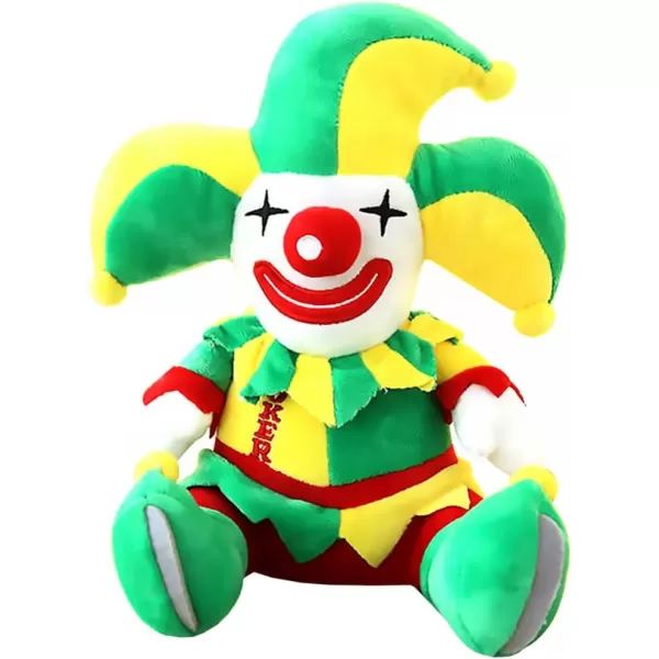 Toyvian Plush Clown Cute Stuffed Clown Doll Green Clown Sleep Pillow Plush Doll Fashion Doll Soft Clown Safe or Desk Decor Household Decoration Plush Clown 11 inches