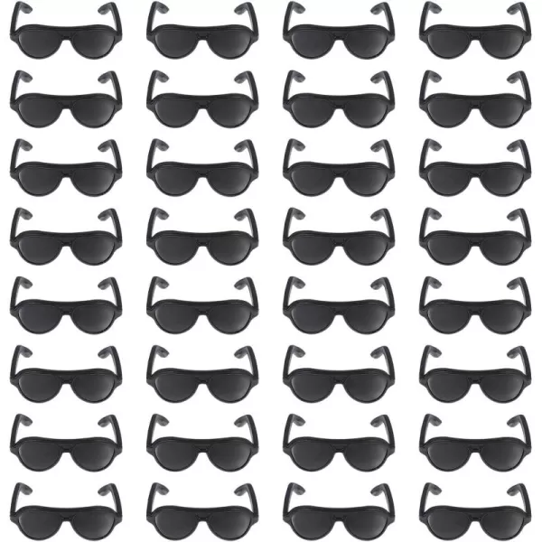 Toyvian 80PCS doll sunglasses Doll Sunglasses Plastic Miniature Sunglasses Doll Dressing Supplies Mini Glasses Decor for DIY Accessories Doll Dressing black sunglasses Supplies mini doll glasses