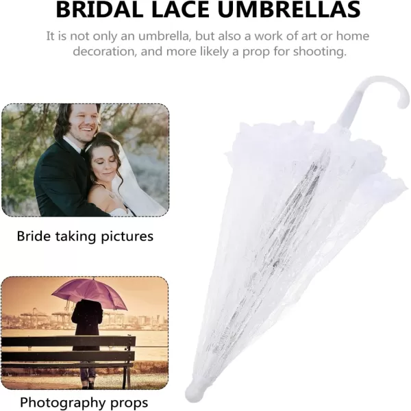 imageToyvian Wedding Umbrellas Parasol Lace Parasol Umbrella Vintage Wedding Bridal Umbrella for Photo Props Wedding Decoration Wedding Lace Parasol Umbrella Retro