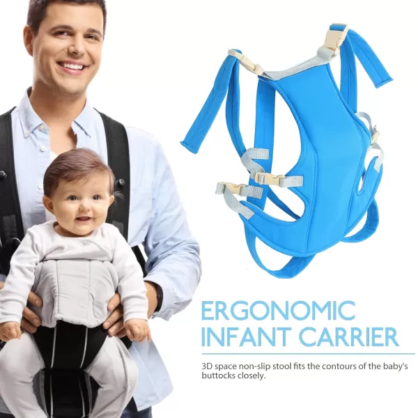 imageNewborn Seat 1pc Baby Carrier Wrap Carrier Backpack Carrier Newborn Polyester Blue Multifunction Stroller Newborn Seat Carrier