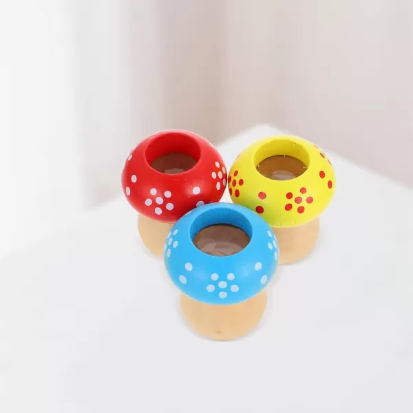 imageTOYMYTOY 3pcs Mushroom Shape Kaleidoscope Toys Kids Rotating Kaleidoscope Funny Toys