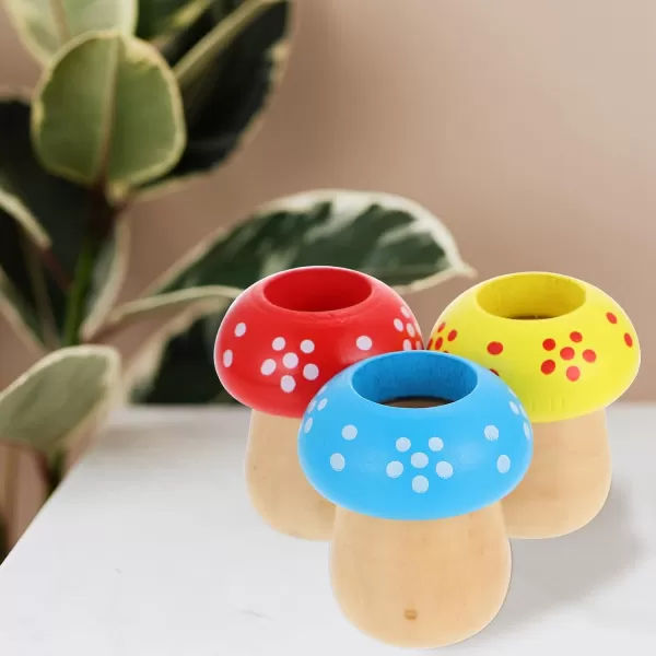 imageTOYMYTOY 3pcs Mushroom Shape Kaleidoscope Toys Kids Rotating Kaleidoscope Funny Toys