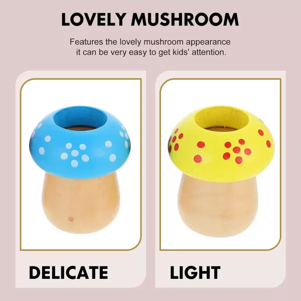 imageTOYMYTOY 3pcs Mushroom Shape Kaleidoscope Toys Kids Rotating Kaleidoscope Funny Toys