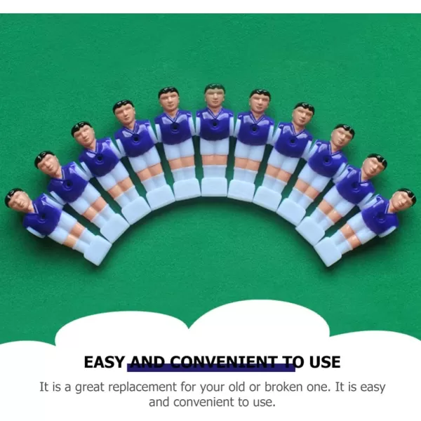 imageTable Football Players 8PCS Foosball Men Replacements Soccer Table Players Plastic Football Parts Tabletop Game Accessories Football Men Player Replacement Parts