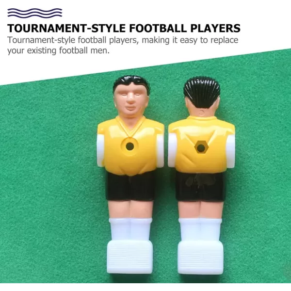 imageTable Football Players 8PCS Foosball Men Replacements Soccer Table Players Plastic Football Parts Tabletop Game Accessories Football Men Player Replacement Parts