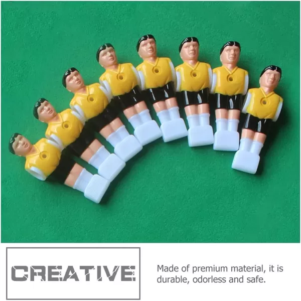 imageTable Football Players 8PCS Foosball Men Replacements Soccer Table Players Plastic Football Parts Tabletop Game Accessories Football Men Player Replacement Parts