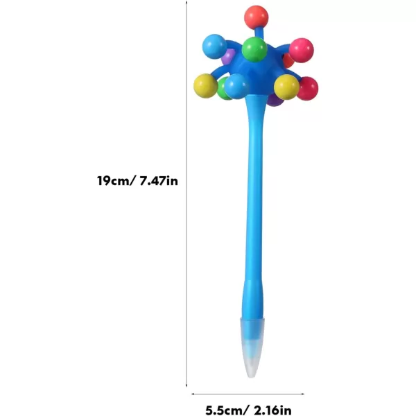 imageToyvian 9pcs Stress Ball Ballpoint Pens Fun Pens Sea Urchin Ballpoint Pen Silly Pens Cute Sea Urchin Shaped Pens Soft Rubber Monster Pens Cartoon Ballpoint Ink Gel Pens Christmas Pen Gifts