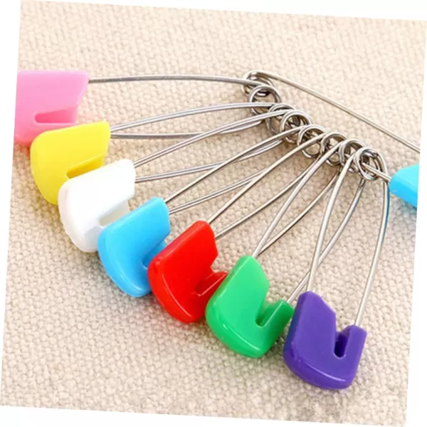 imageToyvian Diaper Pins Baby Diaper Pin Nappy Pin Bibs Safety Pins Head Clothing Pins Child Safety Pins for Clothing