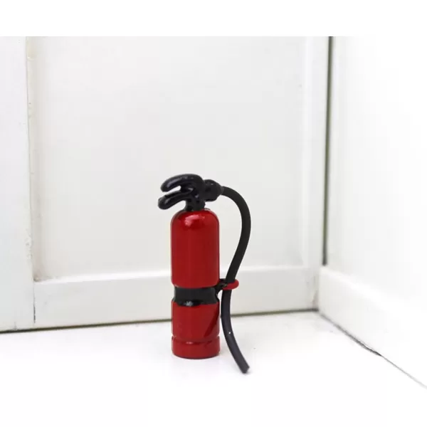 imageToyvian Dollhouse Miniature Fire Miniature fire extinguishers fire Extinguisher Stress Toy DIY Dollhouse Decor Extinguisher Models 2Pcs