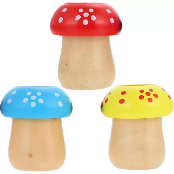 imageTOYMYTOY 3pcs Mushroom Shape Kaleidoscope Toys Kids Rotating Kaleidoscope Funny Toys