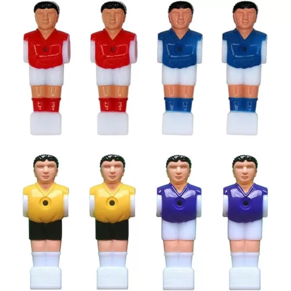 imageTable Football Players 8PCS Foosball Men Replacements Soccer Table Players Plastic Football Parts Tabletop Game Accessories Football Men Player Replacement Parts