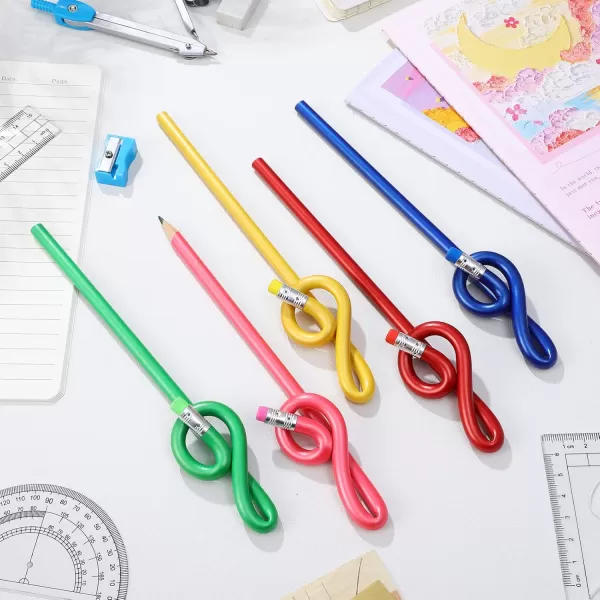 imageToyvian 20 Pcs Music Pencils Colorful Pencils Wooden Treble Clef Pencils Kids Bent Pencil Music Themed Pencils Music Note Pencils Gifts for Students Bulk