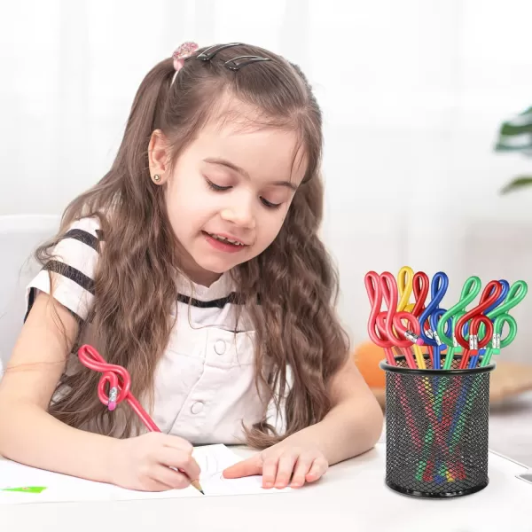 imageToyvian 20 Pcs Music Pencils Colorful Pencils Wooden Treble Clef Pencils Kids Bent Pencil Music Themed Pencils Music Note Pencils Gifts for Students Bulk