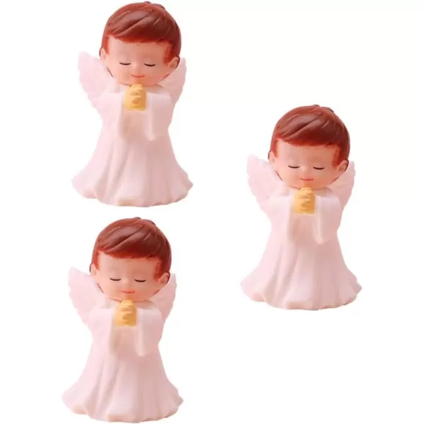 imageTOYMYTOY Angel Figurines Ornament Angels Figurines 3 Pcs Praying Baby Figurine Decor Figurine Decor Modeling Decor Vintage Cherub Statue Cherub Statue