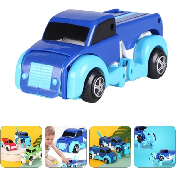 image2 in 1 Dog Transformation Animal Robot Toys Car Transform Vehicles Playsets Clockwork Toy for Kids Toddlers Teens Boys Girls