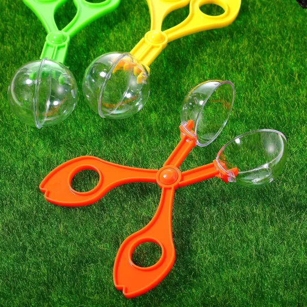 imageTOYANDONA 8pcs Bug Insects Catcher Handy Scoopers Scissors Tongs Tweezers Multifunctional Bug Collection Set for Kids Outdoor Nature Exploration Toy 175cm RedRandom