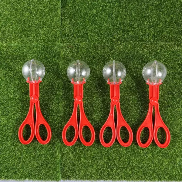 imageTOYANDONA 8pcs Bug Insects Catcher Handy Scoopers Scissors Tongs Tweezers Multifunctional Bug Collection Set for Kids Outdoor Nature Exploration Toy 175cm RedRed