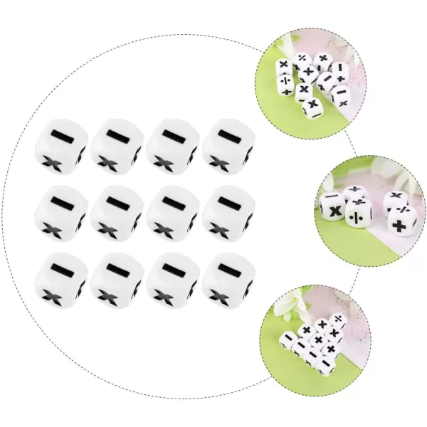 imageToyvian 36pcs Math Kids Sign Tools Dices Classroom Teaching Games Funny Learning Mathematics Minus Games Toy Plus Dice Educational Props Toys Game Playthings Calculation