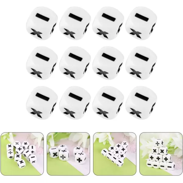 imageToyvian 36pcs Math Kids Sign Tools Dices Classroom Teaching Games Funny Learning Mathematics Minus Games Toy Plus Dice Educational Props Toys Game Playthings Calculation