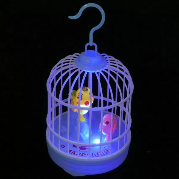 imageToyvian Childrens Toys Chirping Bird in Cage Voice Activated Induction Birds Bird Cage Toy Fluttering Birds Toys Gifts Educational Toy for Kids Children Without Battery Kids Musical ToysPicture 3